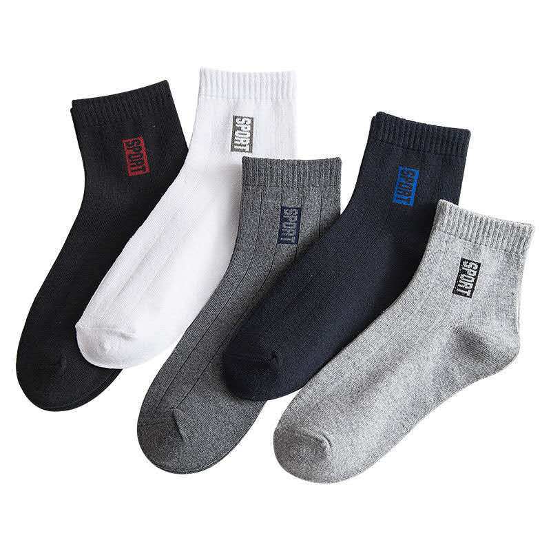 10 Pairs Simple Breathable Ankel Socks Men